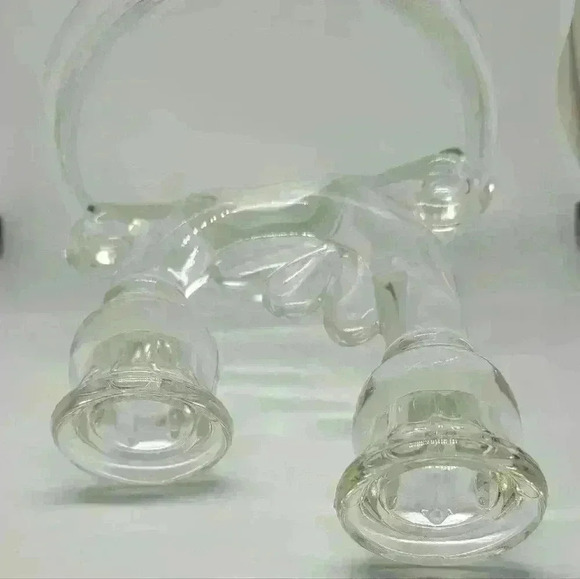 Vintage Glass Candle Holder - Picture 2 of 4